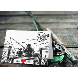 Tarjeta Festiva Eres mi mejor día para atrapar al padre