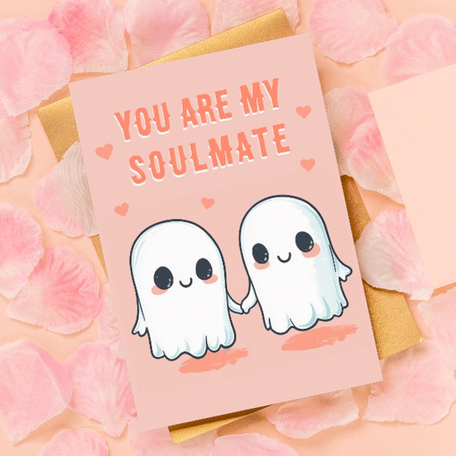 Tarjeta Festiva Eres mi novio - El lindo día de San Valentín fanta (Send a little spooky sweetness this Valentine’s Day with this adorable 'You Are My Boo' card! )