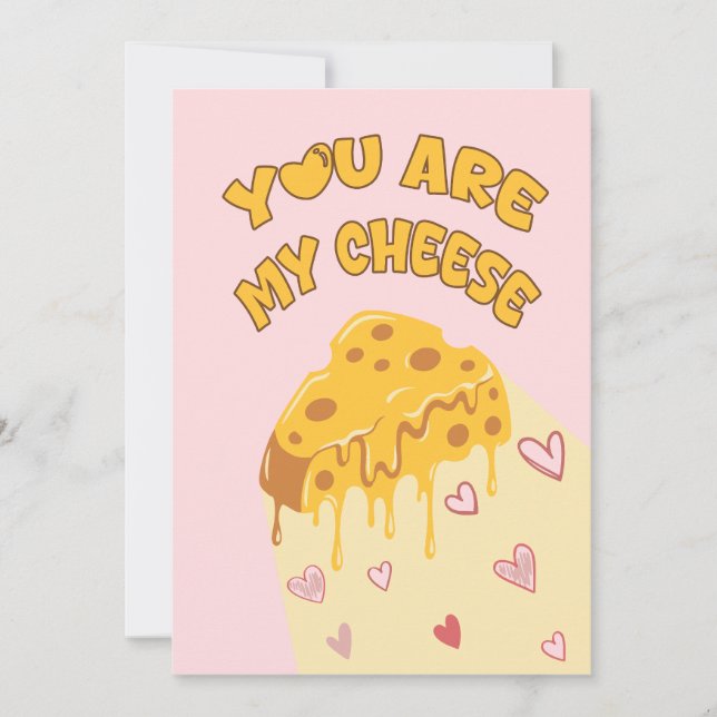 Tarjeta Festiva Eres Mi Queso  (Anverso)