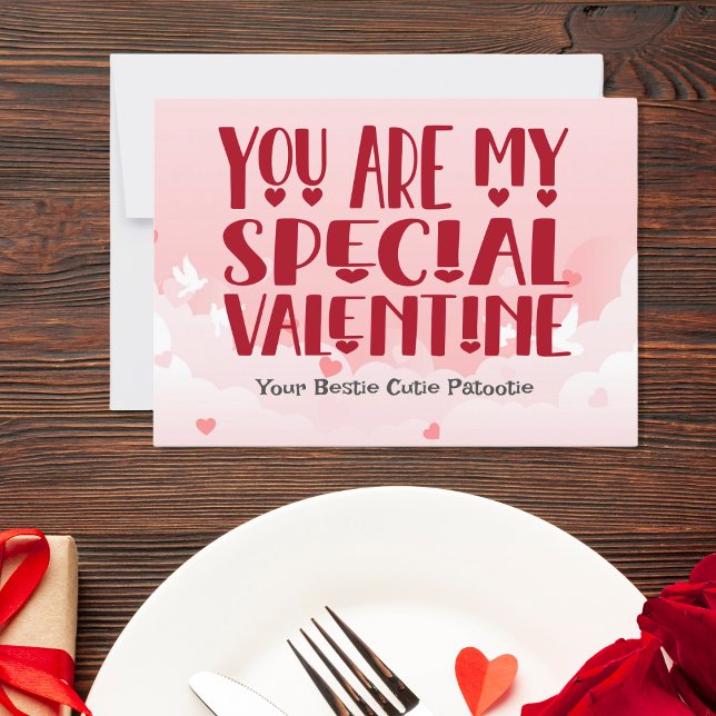Tarjeta Festiva Eres mi San Valentín especial, personaliza (Subido por el creador)