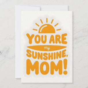 Tarjeta Festiva ¡Eres mi Sol Mamá! Día de la Madre