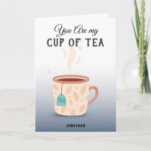 Tarjeta Festiva Eres mi taza de té Cute & Funny Valentine Pun