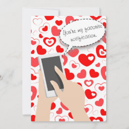 Tarjeta Festiva Eres mi teléfono de notificación favorito de San V