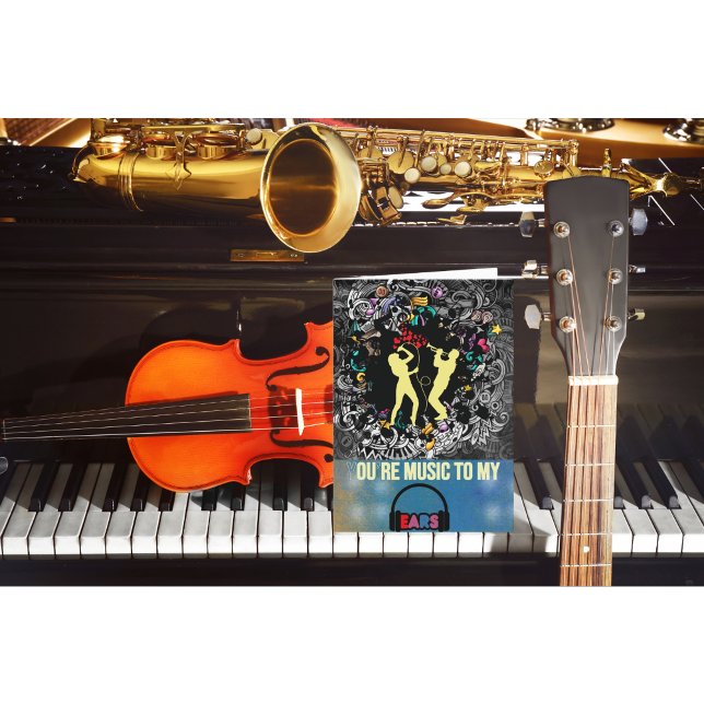 Tarjeta Festiva Eres Música Para Mis Oídos Día de San Valentín (Subido por el creador)