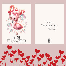 Tarjeta Festiva Eres Niños Flamazing San Valentín Follado Flamenco