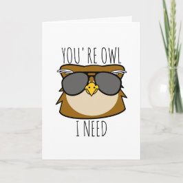 Tarjeta Festiva Eres Owl que necesito
