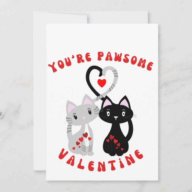 Tarjeta Festiva Eres pawsome San Valentín por InesNesi (Anverso)