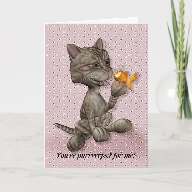 Tarjeta Festiva ¡Eres perfecto para mí! (Anverso)