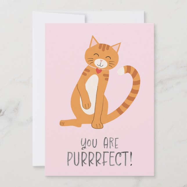 Tarjeta Festiva Eres PurrrFecta (Anverso)