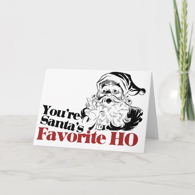 Tarjeta Festiva Eres Santa Favorita HO (Anverso)