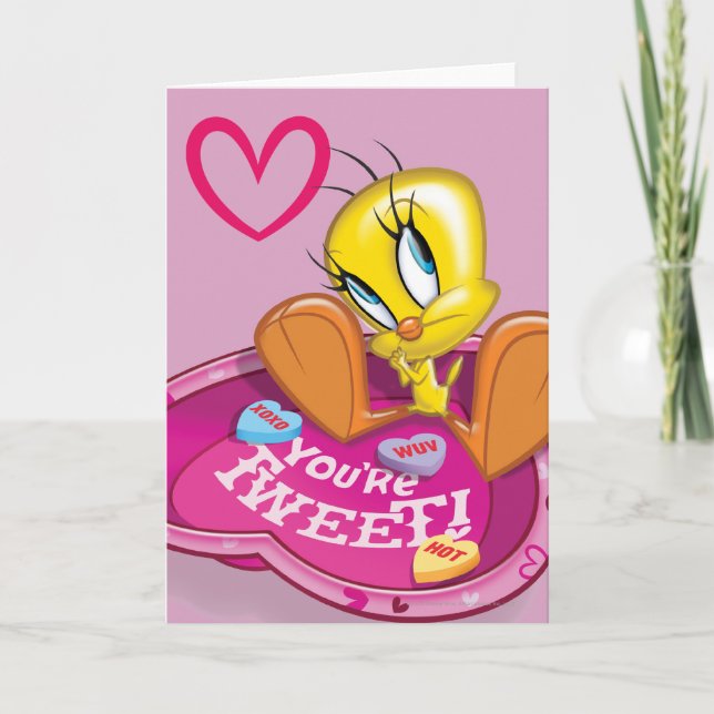 Tarjeta Festiva Eres Tweet Tweety Bowl (Anverso)