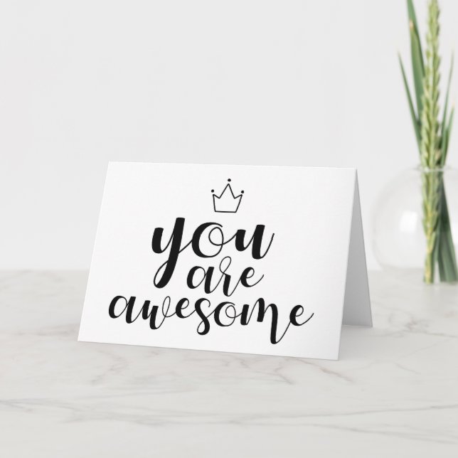 Tarjeta Festiva Eres un impresionante estímulo para el arte Inspir (Anverso)