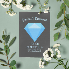 Tarjeta Festiva Eres un incentivo de diamantes, mejor carta