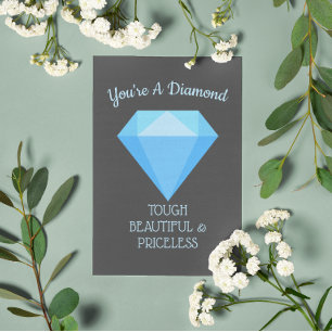 Tarjeta Festiva Eres un incentivo de diamantes, mejor carta