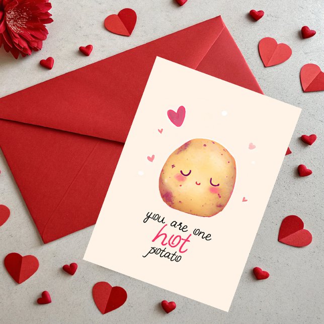 Tarjeta Festiva Eres un muñeco de papa caliente de San Valentín (Subido por el creador)