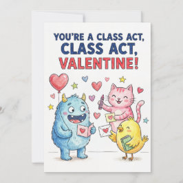 Tarjeta Festiva Eres una Actuación de Clase, San Valentín de Clase