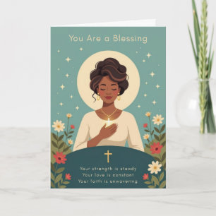 Tarjeta Festiva Eres una Bendición Día de las Madres