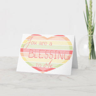 Tarjeta Festiva Eres una bendición para mí