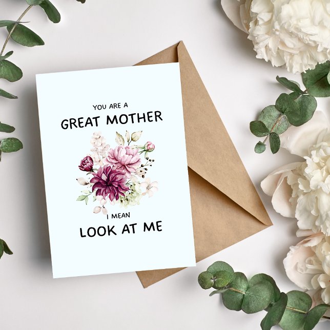 Tarjeta Festiva Eres Una Gran Madre (Subido por el creador)