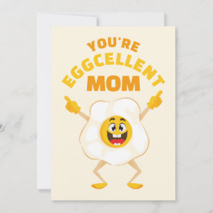 Tarjeta Festiva Eres una madre excelente, madre, madre, un huevo d