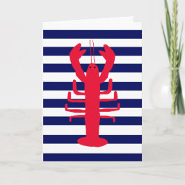 Tarjeta Festiva ¡Eres una trampa! Lobster