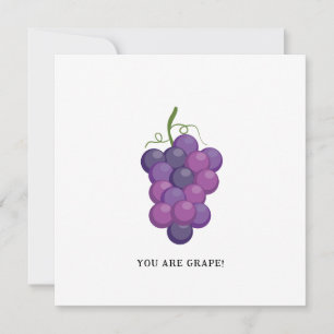 Tarjeta Festiva Eres una uva - Grape Grape Grape Grape Grape Grape