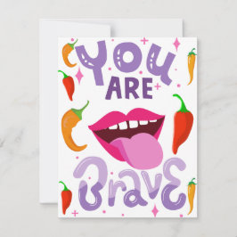 TARJETA FESTIVA ERES VALIENTE