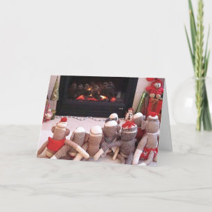 Tarjeta Festiva Ernie el día de fiesta del mono y de los amigos