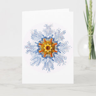 Tarjeta Festiva Ernst Haeckel Artforms Of Nature Greeting Card
