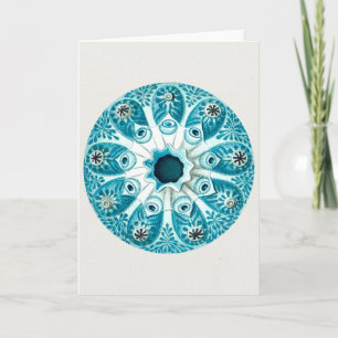 Tarjeta Festiva Ernst Haeckel Artforms Of Nature Greeting Card
