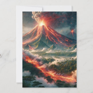 Tarjeta Festiva Erupciones volcánicas