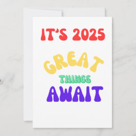 Tarjeta Festiva ES 2025 GRANDES COSAS ESPERAN  Pensamiento positiv