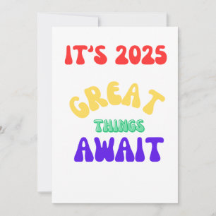 Tarjeta Festiva ES 2025 GRANDES COSAS ESPERAN Pensamiento positiv