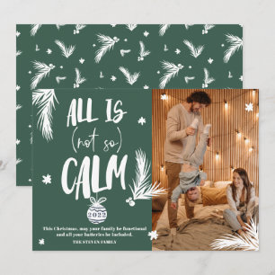 Tarjeta Festiva Es curioso que no todo sea verde para los Navidade