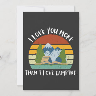 Tarjeta Festiva Es Divertido Que Te Amo Más Que A Camping