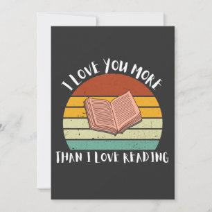 Tarjeta Festiva Es Divertido Que Te Amo Más Que A Leer