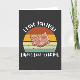 Tarjeta Festiva Es Divertido Que Te Amo Más Que A Leer