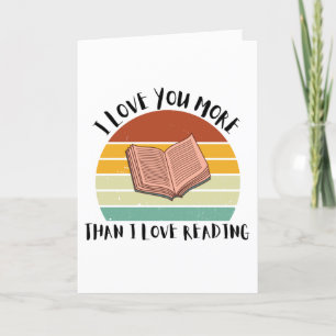 Tarjeta Festiva Es Divertido Que Te Amo Más Que A Leer