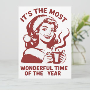 Tarjeta Festiva Es el momento más maravilloso del año con sarcasmo