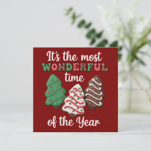 Tarjeta Festiva Es el momento más maravilloso del año Cookie