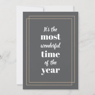 Tarjeta Festiva Es el momento más maravilloso del año Deco