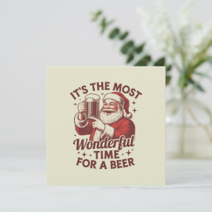 Tarjeta Festiva Es El Momento Más Maravilloso Para Una Cerveza San