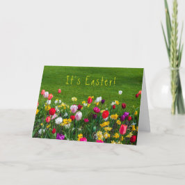 Tarjeta Festiva Es floral de Pascua