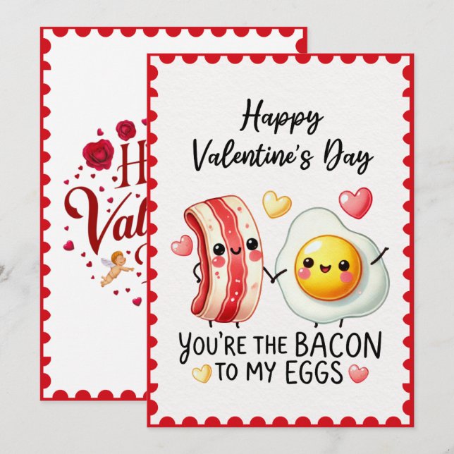 Tarjeta Festiva Es gracioso que seas el bastón para mi El día de S (Anverso / Reverso)