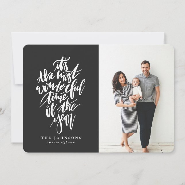 Tarjeta Festiva Es la época más maravillosa del año (Anverso)