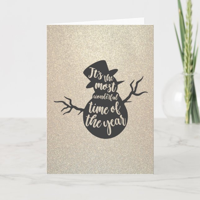 Tarjeta Festiva Es la época más maravillosa del año (Anverso)
