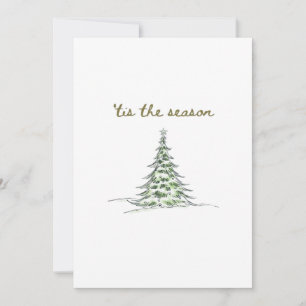 Tarjeta Festiva Es La Temporada Navideño Debbie Groovy Santa