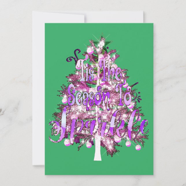 Tarjeta Festiva Es La Temporada Para Brillar (Anverso)