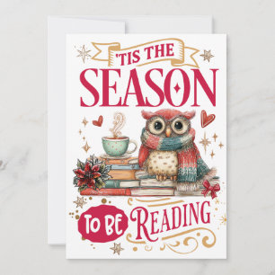 Tarjeta Festiva Es la temporada para leer 