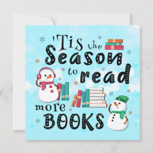 Tarjeta Festiva Es la temporada para leer más libros